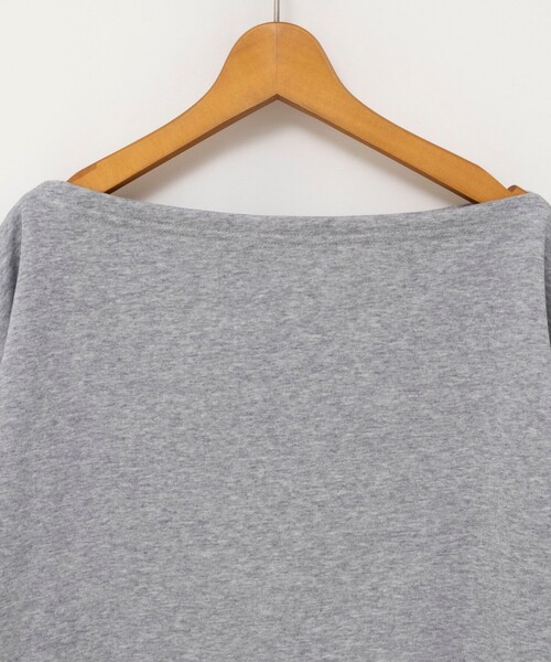 NOLLEY’S（ノーリーズ）の「【WEB限定】ウォッシャブルシャツスリーブスウェットプルオーバー（Tシャツ/カットソー・レディース・グレー/オフホワイト・FREE）」の14枚目の写真