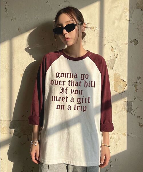 REBRENNER(リブレンナー)の「DTF トリップ レグラン ロングスリーブ ブラックチャコール(Tシャツ/カットソー・レディース・その他・MEDIUM/LARGE/X-LARGE)」の14枚目の写真