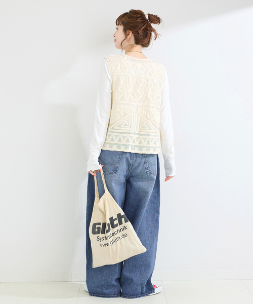 Lee（リー）の「【WEB＋一部店舗限定】ウォッシャブル / LEE / リー TUCK RIDERS PANTS（デニムパンツ・レディース・ブルー・MEDIUM/SMALL）」の22枚目の写真