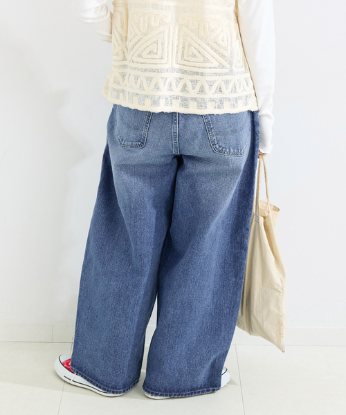 Lee（リー）の「【WEB＋一部店舗限定】ウォッシャブル / LEE / リー TUCK RIDERS PANTS（デニムパンツ・レディース・ブルー・MEDIUM/SMALL）」の18枚目の写真
