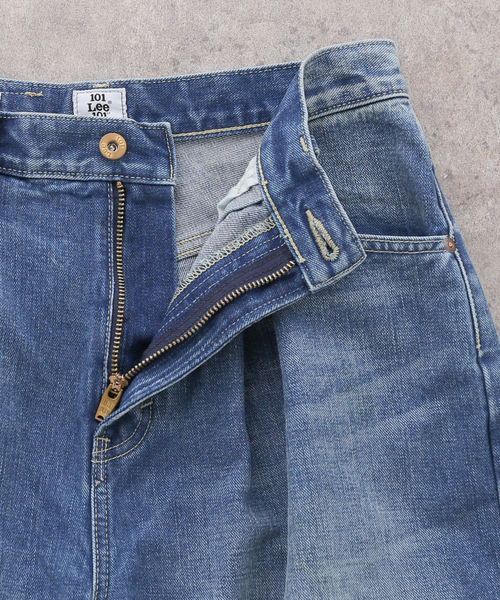Lee（リー）の「【WEB＋一部店舗限定】ウォッシャブル / LEE / リー TUCK RIDERS PANTS（デニムパンツ・レディース・ブルー・MEDIUM/SMALL）」の7枚目の写真