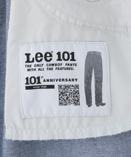 Lee（リー）の「【WEB＋一部店舗限定】ウォッシャブル / LEE / リー TUCK RIDERS PANTS（デニムパンツ・レディース・ブルー・MEDIUM/SMALL）」の6枚目の写真