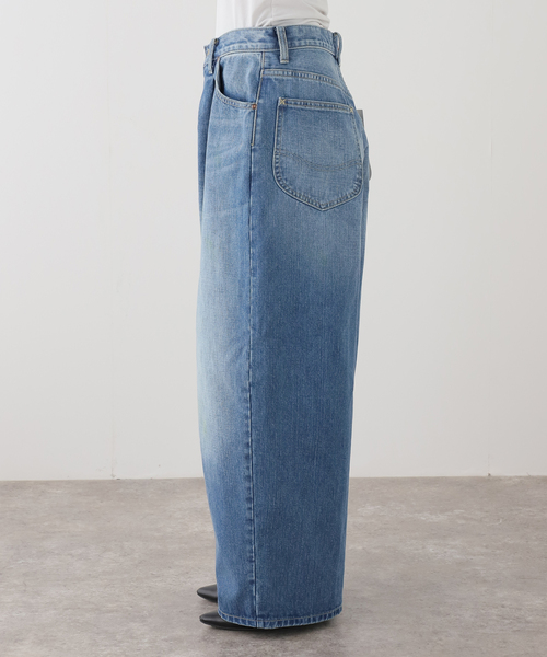 Lee（リー）の「【WEB＋一部店舗限定】ウォッシャブル / LEE / リー TUCK RIDERS PANTS（デニムパンツ・レディース・ブルー・MEDIUM/SMALL）」の3枚目の写真