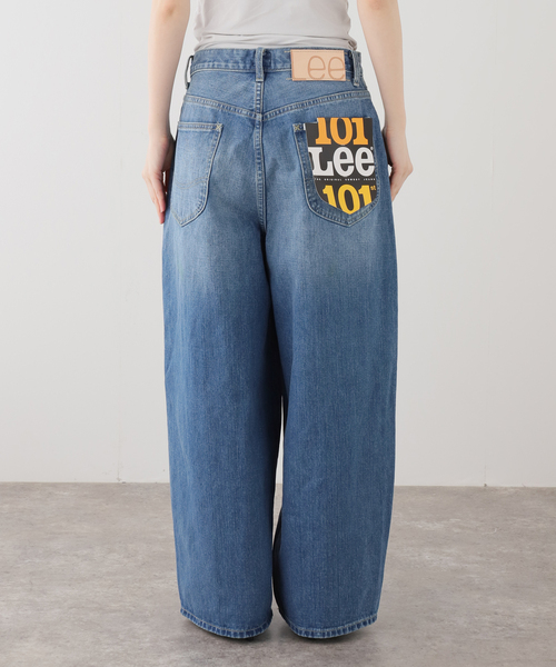 Lee（リー）の「【WEB＋一部店舗限定】ウォッシャブル / LEE / リー TUCK RIDERS PANTS（デニムパンツ・レディース・ブルー・MEDIUM/SMALL）」の2枚目の写真
