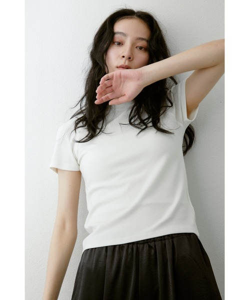 ANF.MUU(アンフムー)の「ラグランスリーブコンパクトTシャツ(Tシャツ/カットソー・レディース・チャコールグレー/ブラウン/ホワイト・FREE)」の9枚目の写真