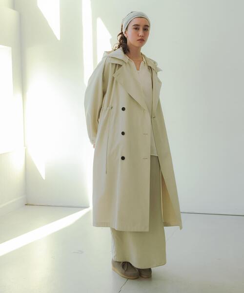 URBAN RESEARCH（アーバンリサーチ）の「キュプラギャザーIラインスカート（スカート・レディース・ライトベージュ/チャコールグレー/ブラック・38/36）」の13枚目の写真