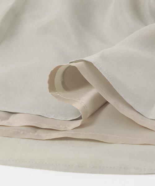 URBAN RESEARCH（アーバンリサーチ）の「キュプラギャザーIラインスカート（スカート・レディース・ライトベージュ/チャコールグレー/ブラック・38/36）」の6枚目の写真