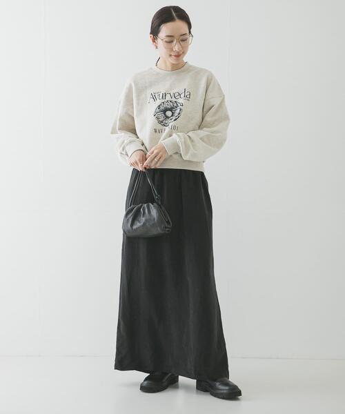 URBAN RESEARCH(アーバンリサーチ)の「キュプラギャザーIラインスカート(スカート・レディース・ライトベージュ/チャコールグレー/ブラック・38/36)」の17枚目の写真