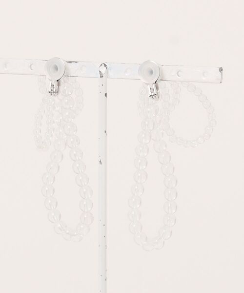 IRIS47(イリスフォーセブン)の「【IRIS 47】fabiana crystal earring/ファビアナ クリスタル イヤリング(イヤリング・レディース・シルバー・FREE)」の5枚目の写真