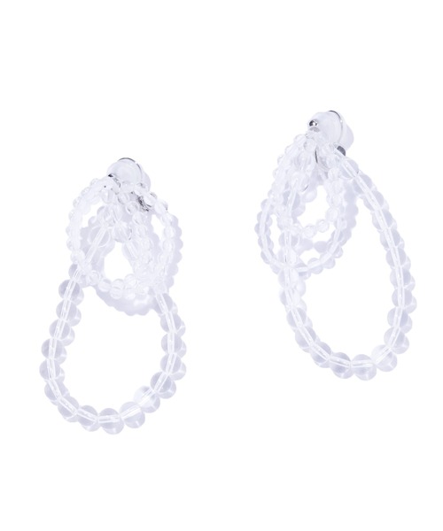IRIS47(イリスフォーセブン)の「【IRIS 47】fabiana crystal earring/ファビアナ クリスタル イヤリング(イヤリング・レディース・シルバー・FREE)」の1枚目の写真
