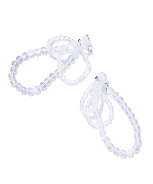 IRIS47(イリスフォーセブン)の「【IRIS 47】fabiana crystal earring/ファビアナ クリスタル イヤリング(イヤリング・レディース・シルバー・FREE)」の2枚目の写真