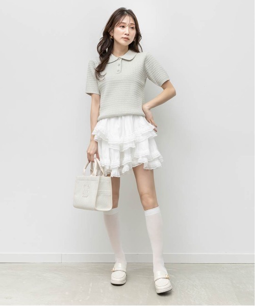 RANDA(ランダ)の「バックルデザインストームローファー(ローファー・レディース・ブラック/アイボリー/ベージュ・L/S/LL/M)」の21枚目の写真