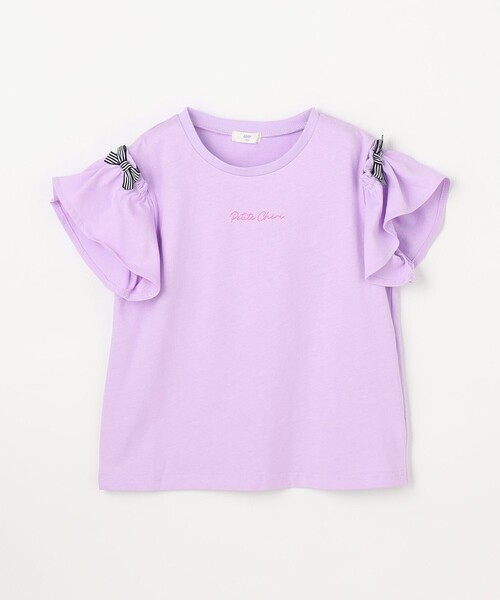 ANY（エニィ）の「【綿100%】【新色追加】オンオフショルダー Tシャツ（Tシャツ/カットソー・キッズ・アイボリー系/ネイビー系/レッド系/ライラック系/サックスブルー系・140/150）」の17枚目の写真