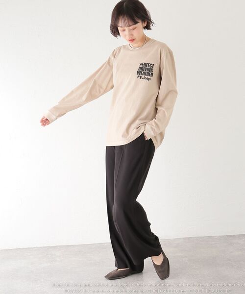 journal standard L'essage(ジャーナルスタンダードレサージュ)の「【GOOD ROCK SPEED / グッドロックスピード】26JEP001W ロンT(Tシャツ/カットソー・レディース・ベージュ・FREE)」の2枚目の写真