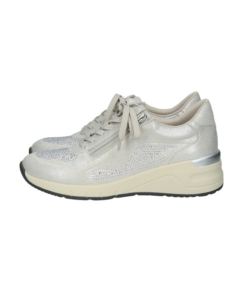 Round About(Bridget Birkin)(ラウンド アバウト)の「【Round About】ラインストーンサイドジップスニーカー(465102)(スニーカー・レディース・ゴールド/シルバー・35/36/37)」の11枚目の写真