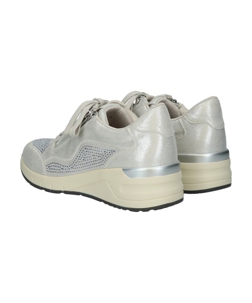 Round About(Bridget Birkin)(ラウンド アバウト)の「【Round About】ラインストーンサイドジップスニーカー(465102)(スニーカー・レディース・ゴールド/シルバー・35/36/37)」の12枚目の写真