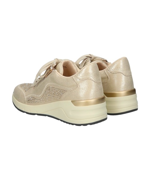 Round About(Bridget Birkin)(ラウンド アバウト)の「【Round About】ラインストーンサイドジップスニーカー(465102)(スニーカー・レディース・ゴールド/シルバー・35/36/37)」の7枚目の写真