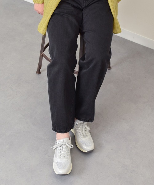 Round About(Bridget Birkin)(ラウンド アバウト)の「【Round About】ラインストーンサイドジップスニーカー(465102)(スニーカー・レディース・ゴールド/シルバー・35/36/37)」の16枚目の写真