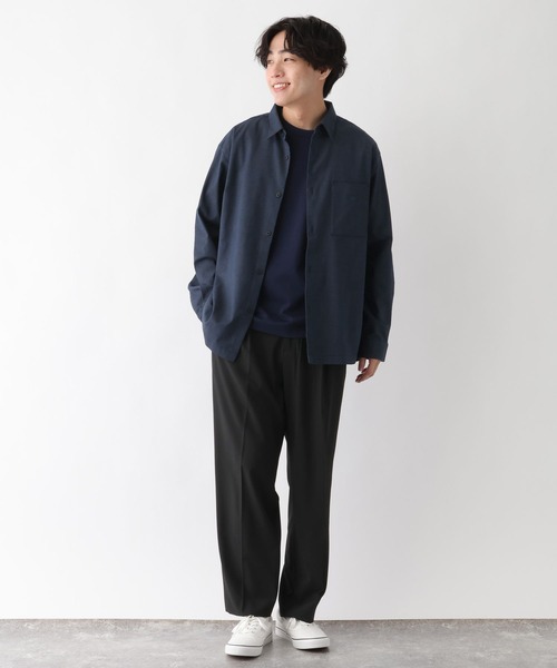 GLOBAL WORK(グローバルワーク)の「アーバンデニムシャツ/AIR/長袖/632887(シャツ/ブラウス・メンズ・ダークネイビー・X-LARGE/LARGE/MEDIUM/SMALL)」の2枚目の写真