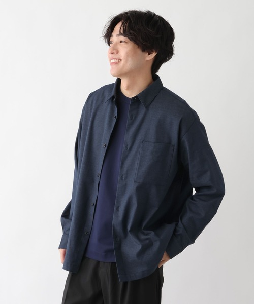GLOBAL WORK(グローバルワーク)の「アーバンデニムシャツ/AIR/長袖/632887(シャツ/ブラウス・メンズ・ダークネイビー・X-LARGE/LARGE/MEDIUM/SMALL)」の6枚目の写真