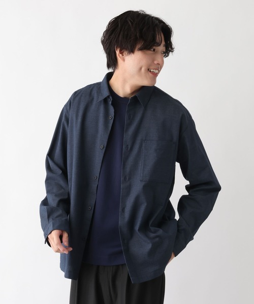 GLOBAL WORK(グローバルワーク)の「アーバンデニムシャツ/AIR/長袖/632887(シャツ/ブラウス・メンズ・ダークネイビー・X-LARGE/LARGE/MEDIUM/SMALL)」の7枚目の写真