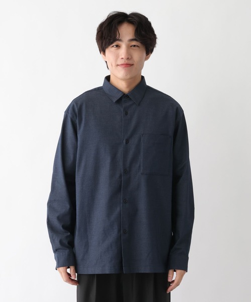 GLOBAL WORK(グローバルワーク)の「アーバンデニムシャツ/AIR/長袖/632887(シャツ/ブラウス・メンズ・ダークネイビー・X-LARGE/LARGE/MEDIUM/SMALL)」の8枚目の写真