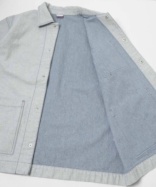 THE GOODLAND MARKET(ザグッドランドマーケット)の「ザ グッドランド マーケット RE DENIM COVERALL(デニムジャケット・メンズ・ライトインディゴブルー・3/2/1)」の8枚目の写真