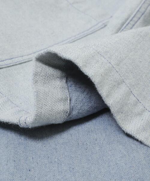 THE GOODLAND MARKET(ザグッドランドマーケット)の「ザ グッドランド マーケット RE DENIM COVERALL(デニムジャケット・メンズ・ライトインディゴブルー・3/2/1)」の10枚目の写真