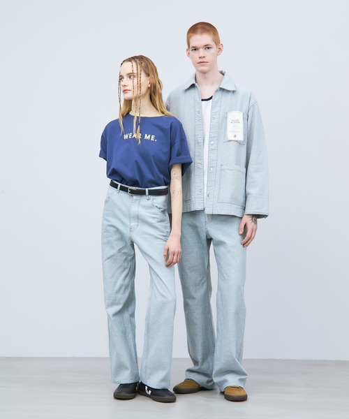THE GOODLAND MARKET(ザグッドランドマーケット)の「ザ グッドランド マーケット RE DENIM COVERALL(デニムジャケット・メンズ・ライトインディゴブルー・3/2/1)」の3枚目の写真