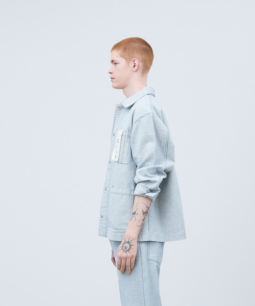 THE GOODLAND MARKET(ザグッドランドマーケット)の「ザ グッドランド マーケット RE DENIM COVERALL(デニムジャケット・メンズ・ライトインディゴブルー・3/2/1)」の7枚目の写真