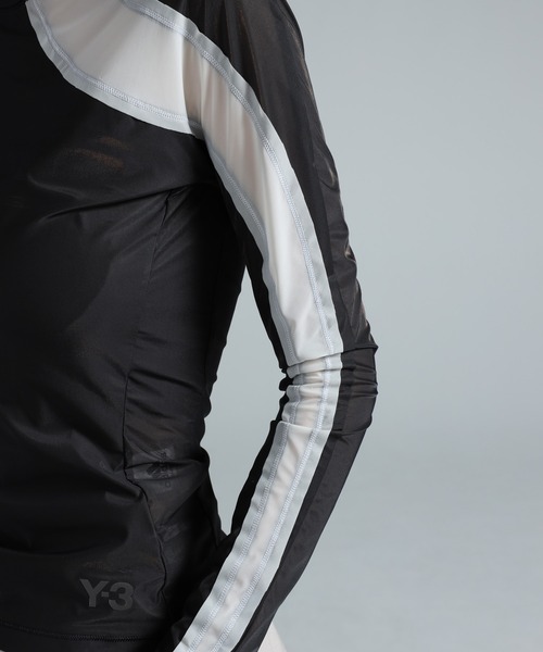 Y-3(ワイスリー)の「Y-3 MESH FITTED LONGSLEEVE TEE(Tシャツ/カットソー・レディース・ブラック・XX-SMALL/X-SMALL/SMALL/MEDIUM)」の4枚目の写真