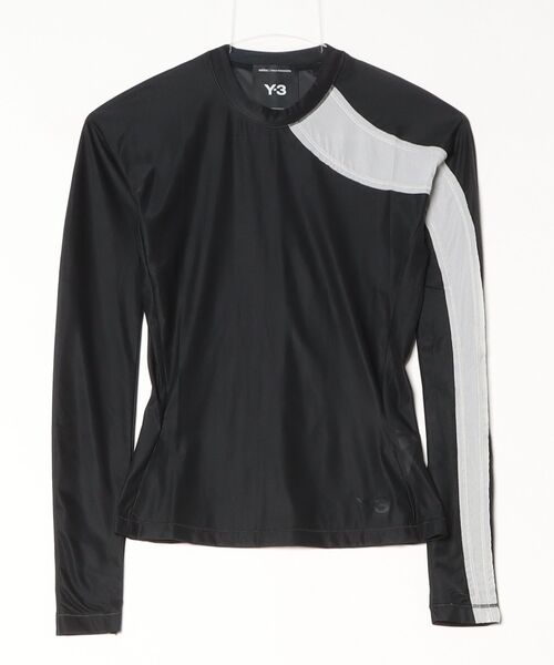 Y-3(ワイスリー)の「Y-3 MESH FITTED LONGSLEEVE TEE(Tシャツ/カットソー・レディース・ブラック・XX-SMALL/X-SMALL/SMALL/MEDIUM)」の3枚目の写真