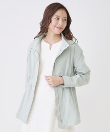 COUP DE CHANCE（クードシャンス）の「【手洗い可/裏無し/ウエスト調整可】スタンド衿ブルゾン（ブルゾン）」