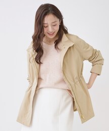 COUP DE CHANCE（クードシャンス）の「【手洗い可/裏無し/ウエスト調整可】スタンド衿ブルゾン（ブルゾン）」