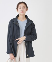 COUP DE CHANCE（クードシャンス）の「【手洗い可/裏無し/ウエスト調整可】スタンド衿ブルゾン（ブルゾン）」