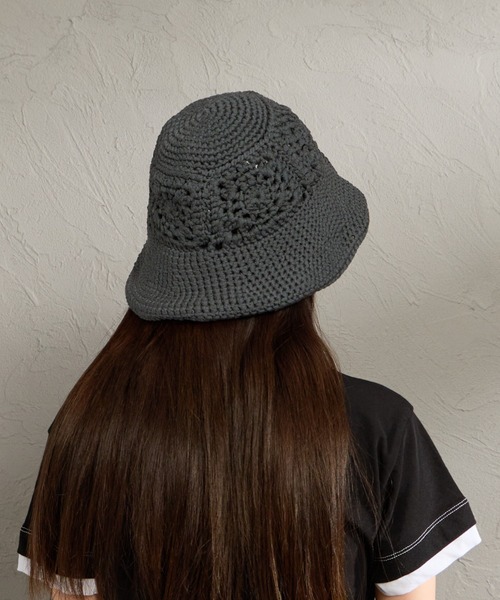 halo commodity（ハロ　コモディティー）の「[HALO COMMODITY/ハロコモディティー] PETAL ドライ ニットハット（ハット・レディース・チャコールグレー/キナリ・F）」の11枚目の写真