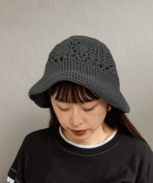 halo commodity（ハロ　コモディティー）の「[HALO COMMODITY/ハロコモディティー] PETAL ドライ ニットハット（ハット・レディース・チャコールグレー/キナリ・F）」の12枚目の写真