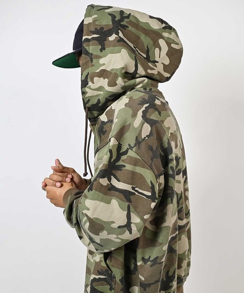 LFYT(エルエフワイティー)の「LFYT ラファイエット - GOLD L LOGO ZIP HOODIE フルジップパーカー LS260501(パーカー・メンズ・ブラウン系カモフラージュ/ブラック/ヘザーグレー・XX-LARGE/X-LARGE/LARGE/MEDIUM/SMALL)」の11枚目の写真