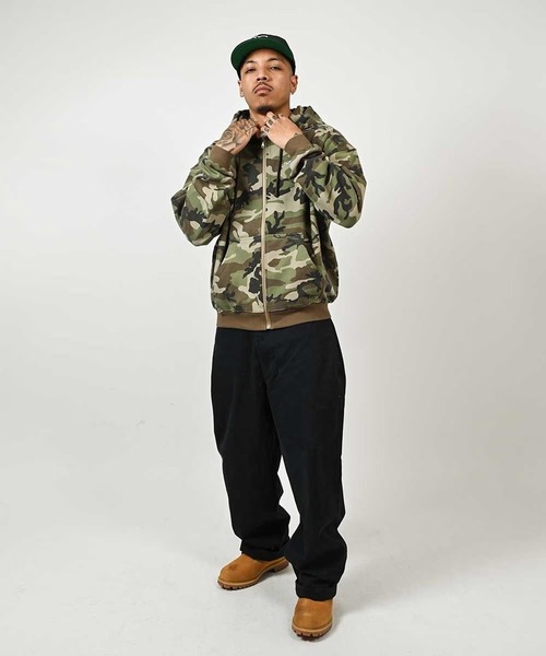 LFYT(エルエフワイティー)の「LFYT ラファイエット - GOLD L LOGO ZIP HOODIE フルジップパーカー LS260501(パーカー・メンズ・ブラウン系カモフラージュ/ブラック/ヘザーグレー・XX-LARGE/X-LARGE/LARGE/MEDIUM/SMALL)」の12枚目の写真