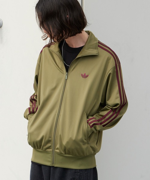 adidas（アディダス）の「adidas/アディダス FIREBIRD TT ジャージ ファイヤーバード トラックジャケット 2026年春夏 新色追加（ジャージ・メンズ・ホワイト/グリーン・S/M/L/XL）」の2枚目の写真