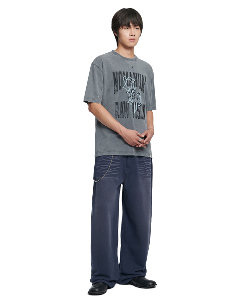 NOMANUAL（NOMANUAL）の「NM SKULL T-SHIRT - WASHED GRAY（Tシャツ/カットソー・レディース・その他・LARGE/MEDIUM/SMALL/X-LARGE）」の10枚目の写真
