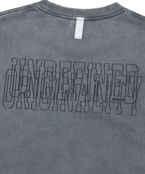 NOMANUAL（NOMANUAL）の「NM SKULL T-SHIRT - WASHED GRAY（Tシャツ/カットソー・レディース・その他・LARGE/MEDIUM/SMALL/X-LARGE）」の4枚目の写真