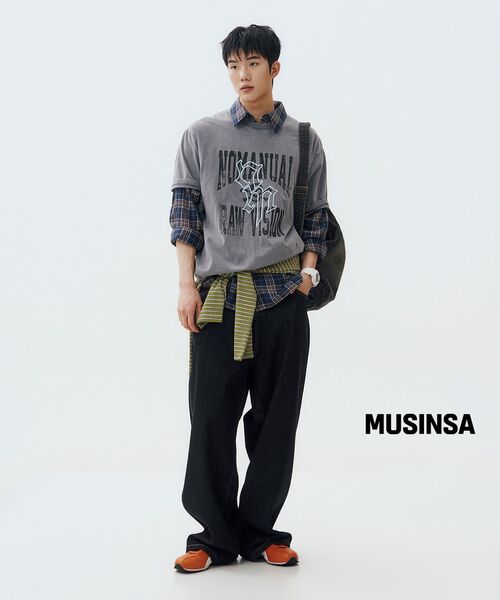NOMANUAL（NOMANUAL）の「NM SKULL T-SHIRT - WASHED GRAY（Tシャツ/カットソー・レディース・その他・LARGE/MEDIUM/SMALL/X-LARGE）」の6枚目の写真