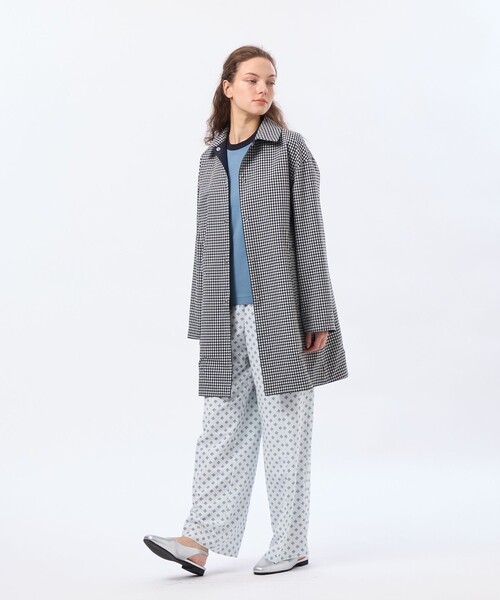 MACKINTOSH PHILOSOPHY（ﾏｯｷﾝﾄｯｼｭ ﾌｨﾛｿﾌｨｰ）の「【BAWTRY(バウトリー)】コットンポプリンステンカラーコート（ステンカラーコート・レディース・ブラウン/ダークネイビー・38/36）」の5枚目の写真
