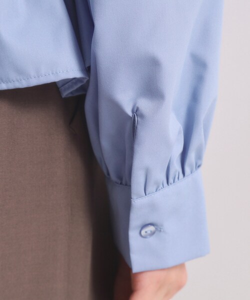 ITS'DEMO（イッツデモ）の「【洗濯機OK】ティアードフリルブラウス（シャツ/ブラウス・レディース・オフホワイト/ネイビー/ライトブルー・00）」の22枚目の写真