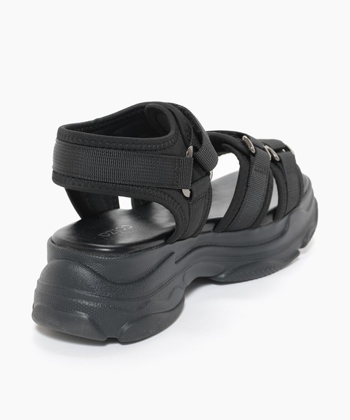 Honeys（ハニーズ）の「金具使い厚底サンダル（サンダル・レディース・ベージュ/ブラック×ホワイト/ベージュ系その他/アイボリー/ブラック・L/LL/M/S）」の21枚目の写真