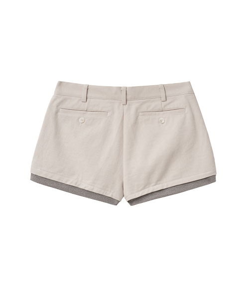 UUUUP（ユープ）の「ローレイズリブショーツ - アイボリー（その他パンツ・レディース・その他・MEDIUM/LARGE/SMALL）」の2枚目の写真