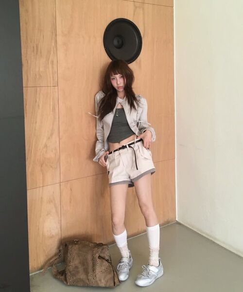 UUUUP（ユープ）の「ローレイズリブショーツ - アイボリー（その他パンツ・レディース・その他・MEDIUM/LARGE/SMALL）」の4枚目の写真