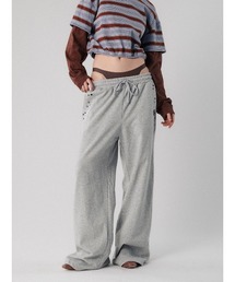FRENCH TERRY STUDS PANTS