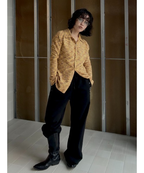 ELCHELE（エルチェレ）の「FRENCH TERRY STUDS PANTS（スウェットパンツ・レディース・ヘザーグレー/ブラック・38/36）」の21枚目の写真